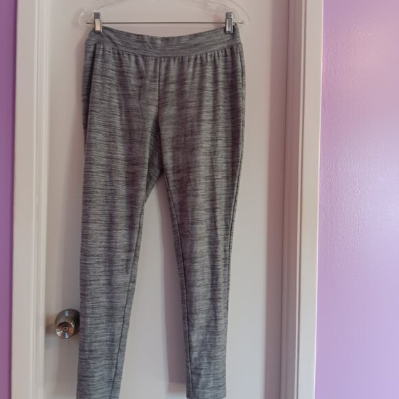 MUK LUK'S WOMEN'S DREAM KNIT LEGGINGS SET OF TWO Green Grey Medium - Picture 4 of 7